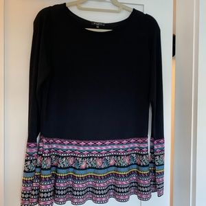 Etro poly knit top with peplum bottom